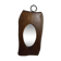 Miroir années 50 cadre bois forme libre