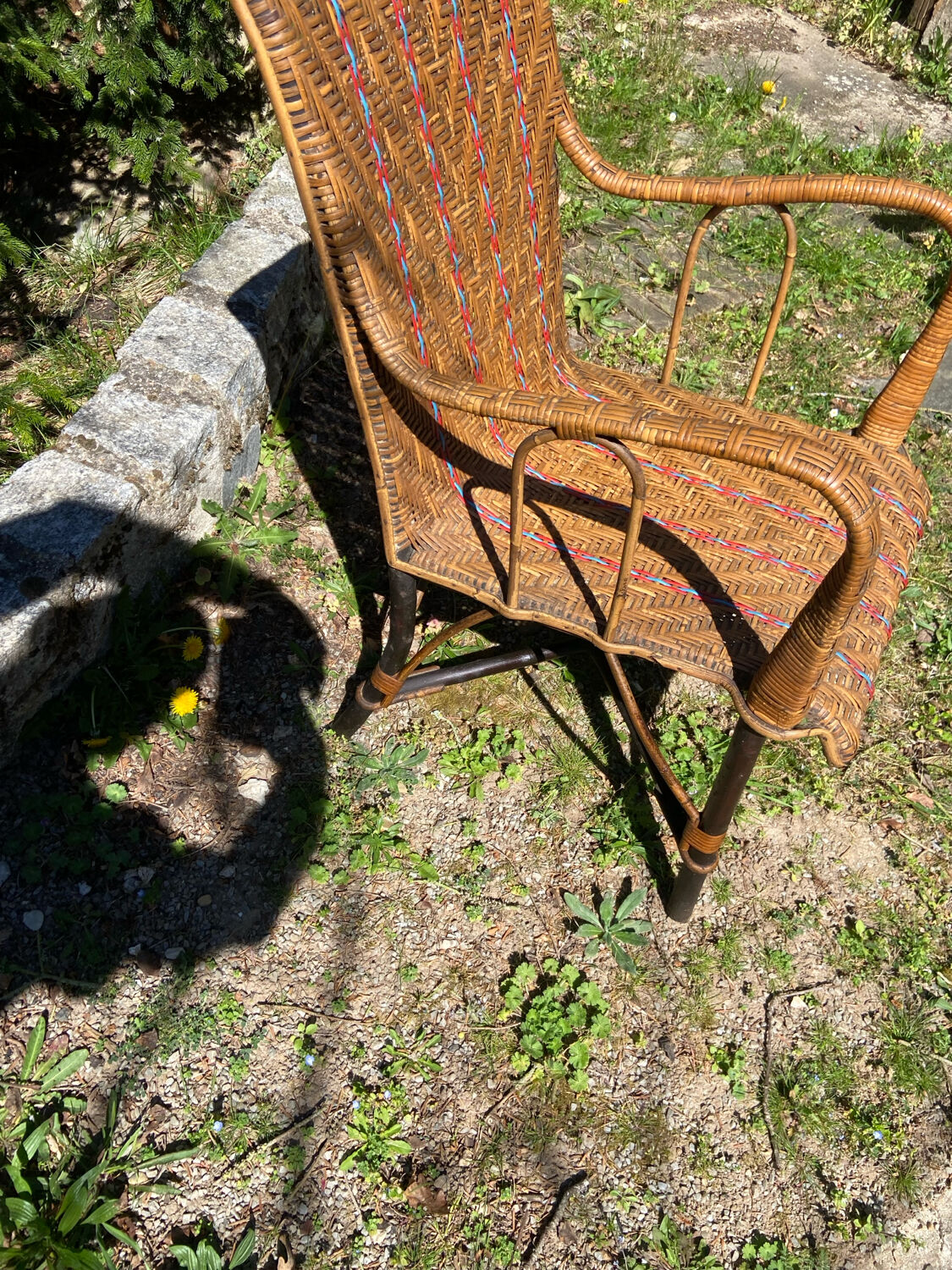 1900s rattan armchair