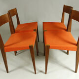 Set of 4 PIA chairs by Poul Cadovius for Girsberger, 1960s