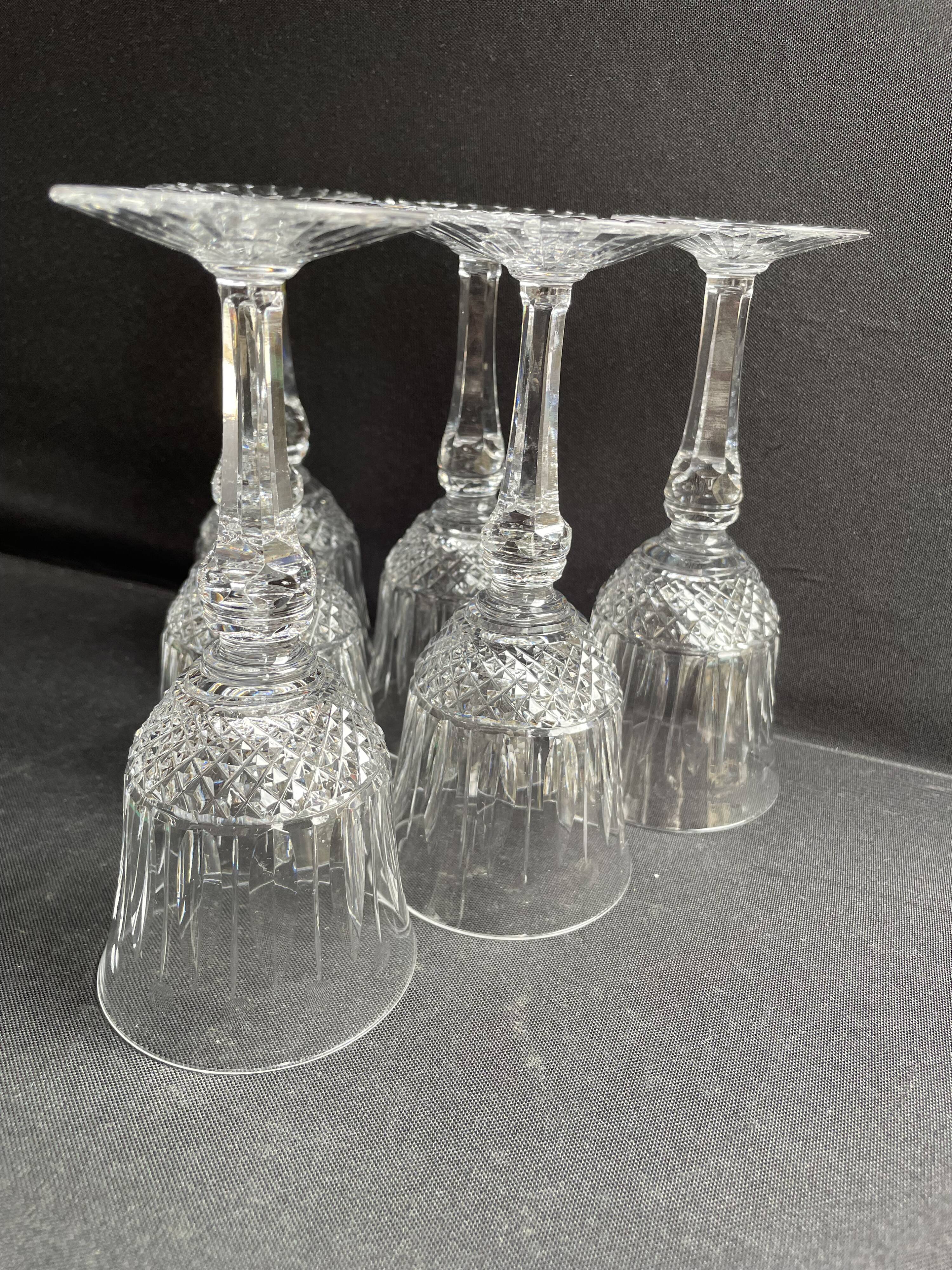 6 Red Wine Glasses – Mouth Blown and Hand Cut Crystal