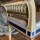 Set of Louis XVI Parcel Gilt Benches in Cream and Blue Lacquer