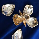 Flower candle holder with 5 ashtrays