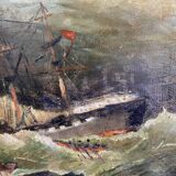 19th century painting "The Shipwreck"