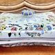 Ancien plat couvert faïence Gien modèle corne d’abondance XIX
