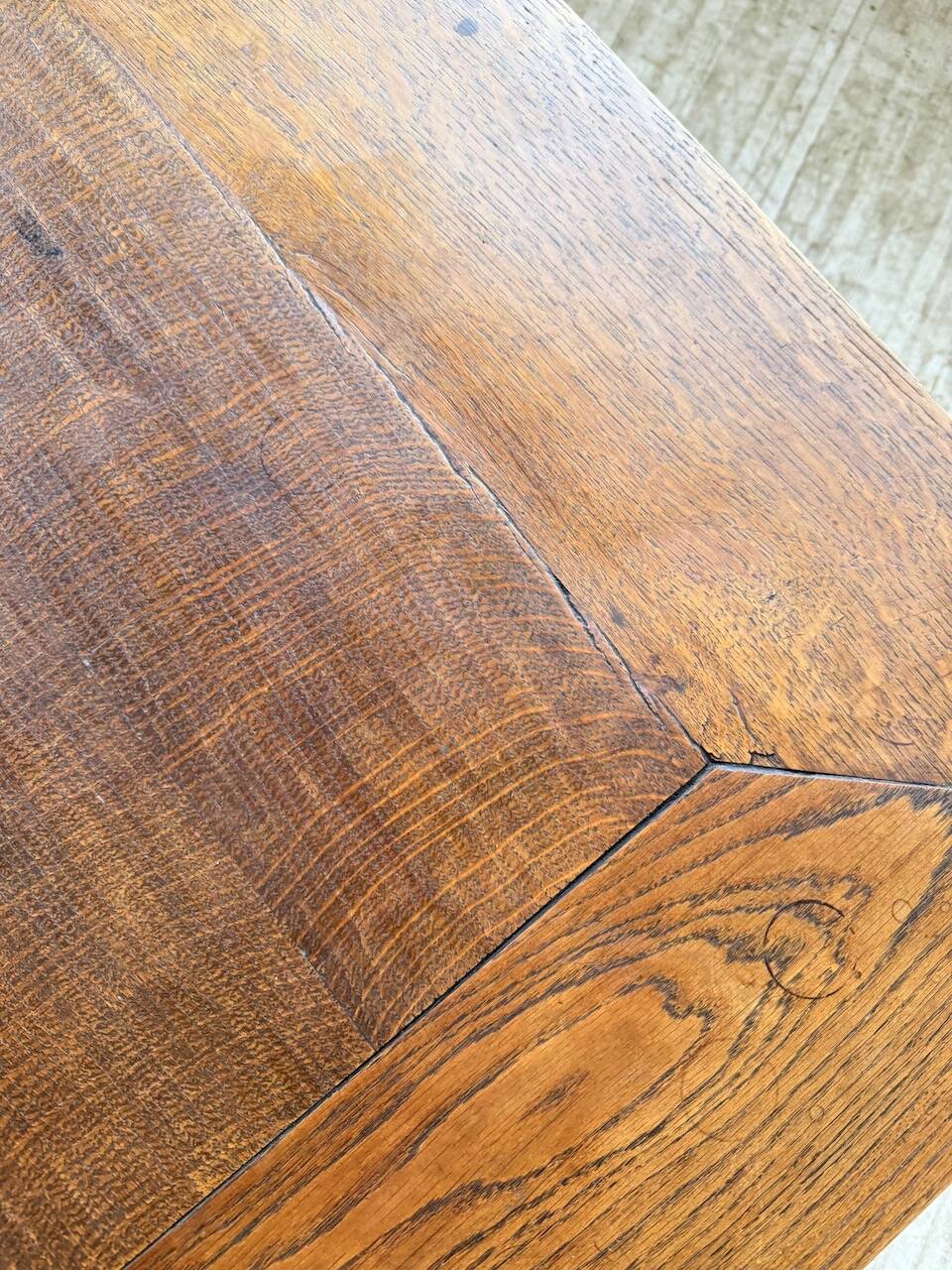 Dudouyt oak dining table 1940