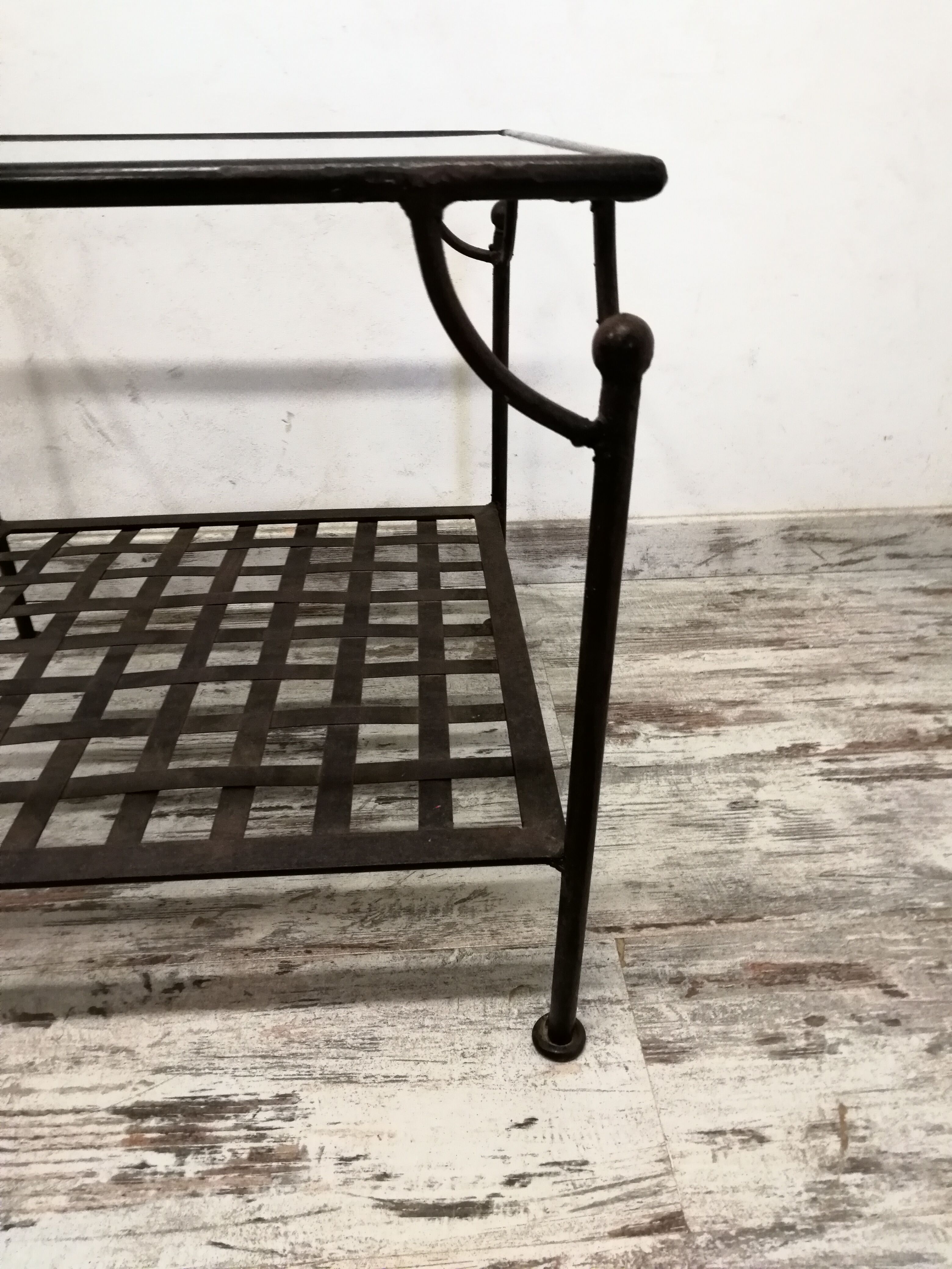 Wrought-iron coffee table