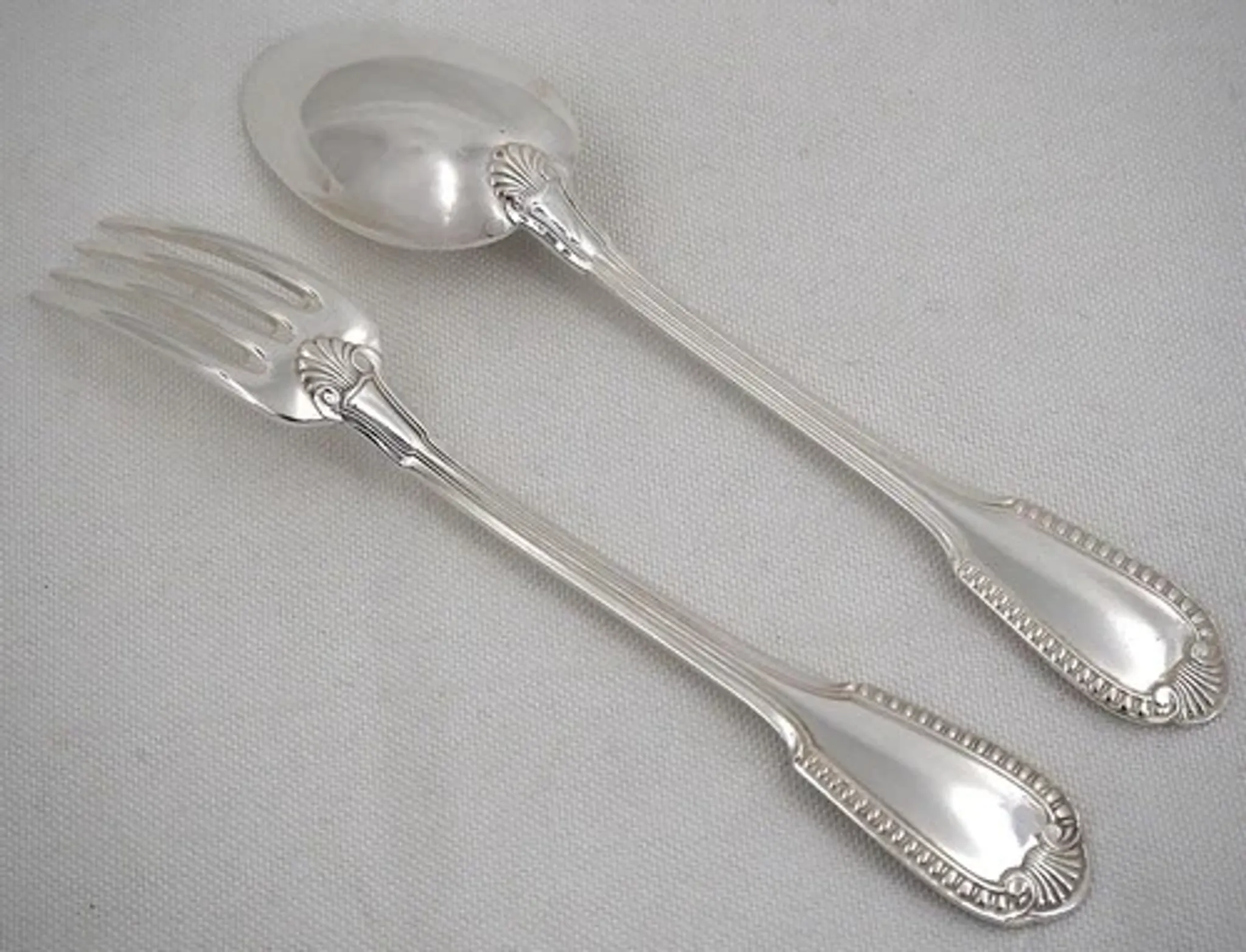 Boulenger Godrons 12 forks + 8 dessert spoons, 20 pieces.
