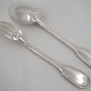Boulenger Godrons 12 forks + 8 dessert spoons, 20 pieces.