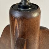 Vintage 60s tripod oak stool