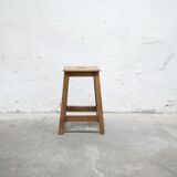 Vintage wooden workshop stool