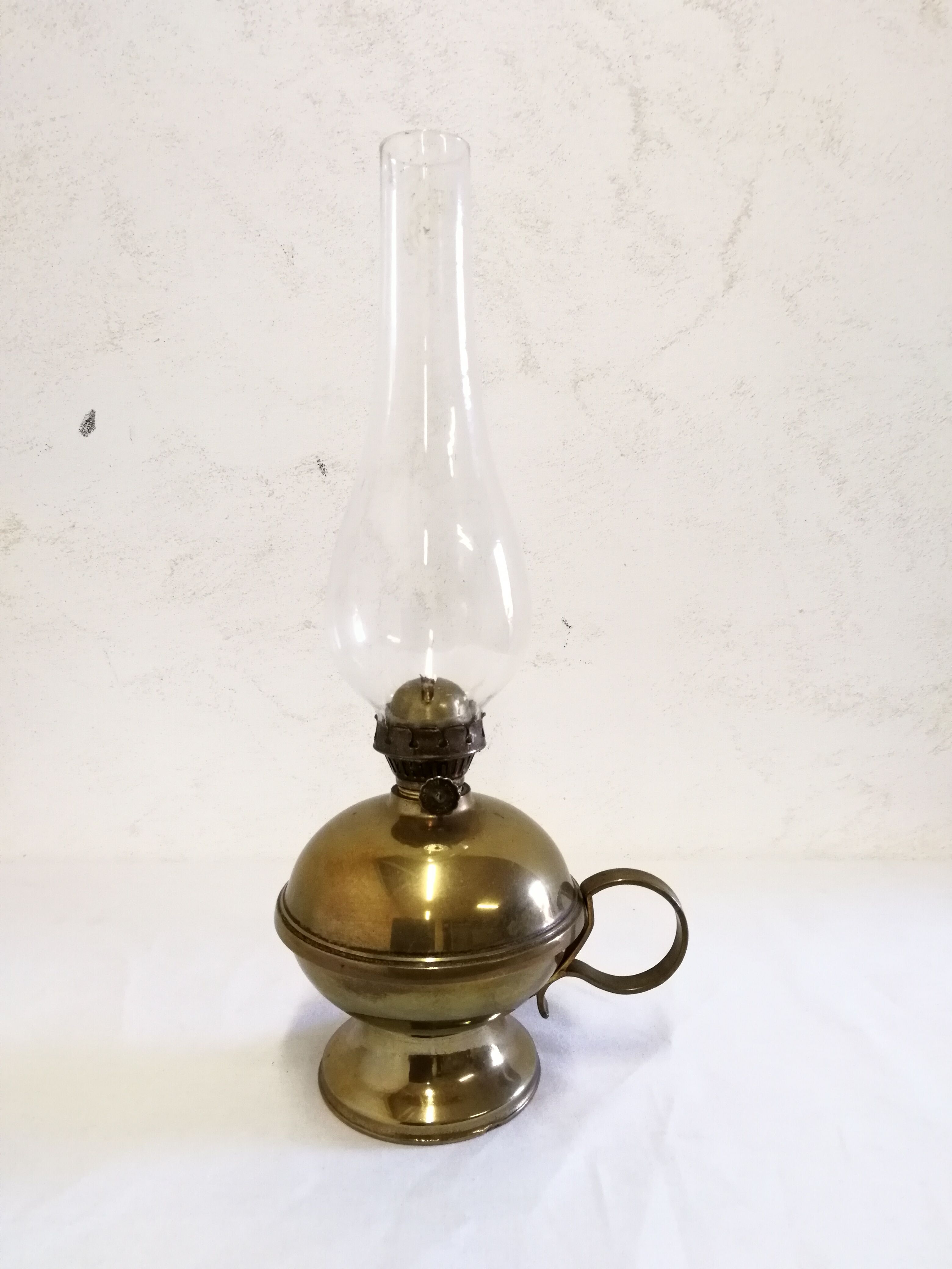 Brass kerosene lamp