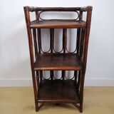 Vintage rattan shelf