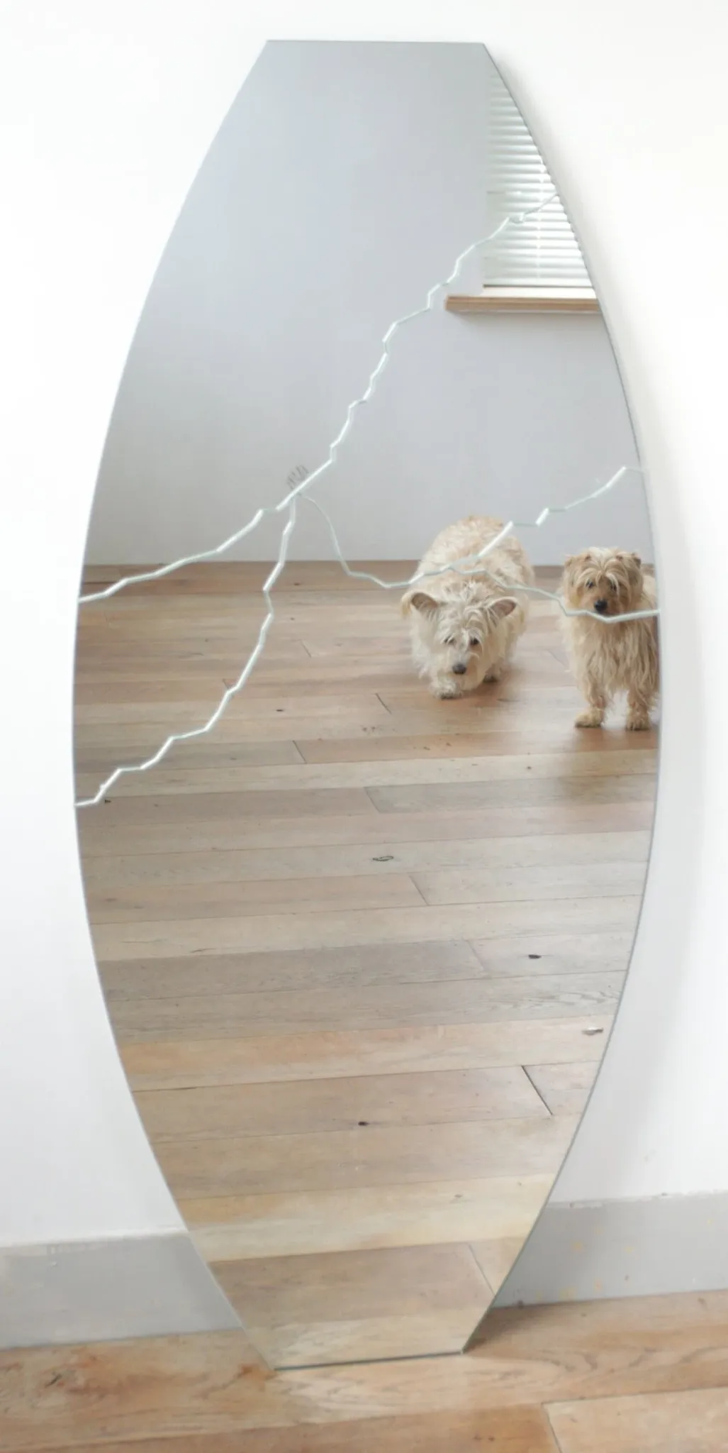 Rimadesio Italian design mirror “Broken” signed