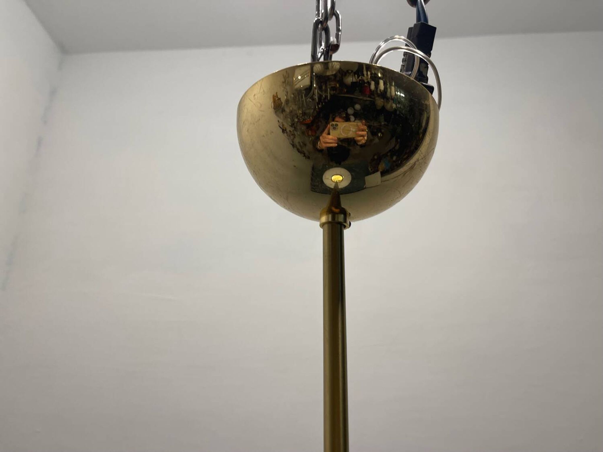 Suspension lumineuse en verre de Murano années 1980