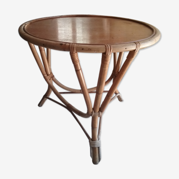 Round table in bamboo 60 years