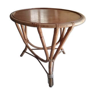 Round table in bamboo 60 years