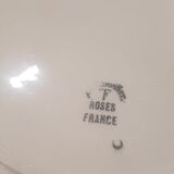 Round dish Badonviller model Roses