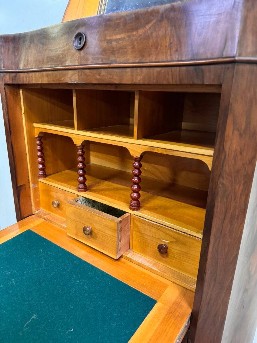 curved secretary in the guise of a Napoleon III period weekly desk