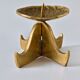 Brutalist vintage brass candlestick