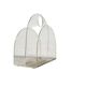 Vintage magazine/newspaper rack in transparent plexiglass