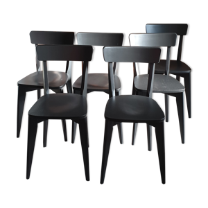 lot de douze chaises bistrot dépareillées