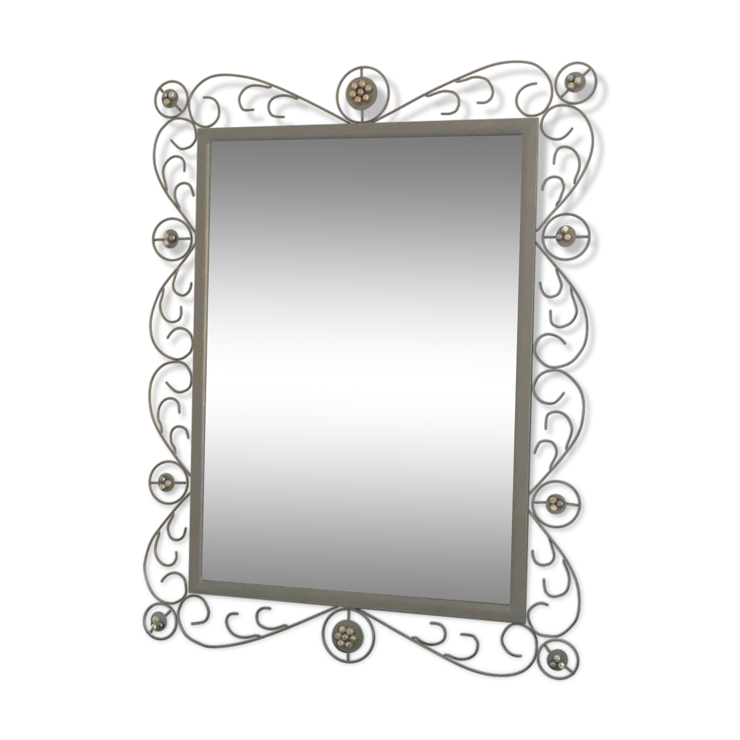 60x80cm wrought iron mirror