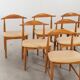 Set de 6 chaises scandinaves, milieu du 20e siècle