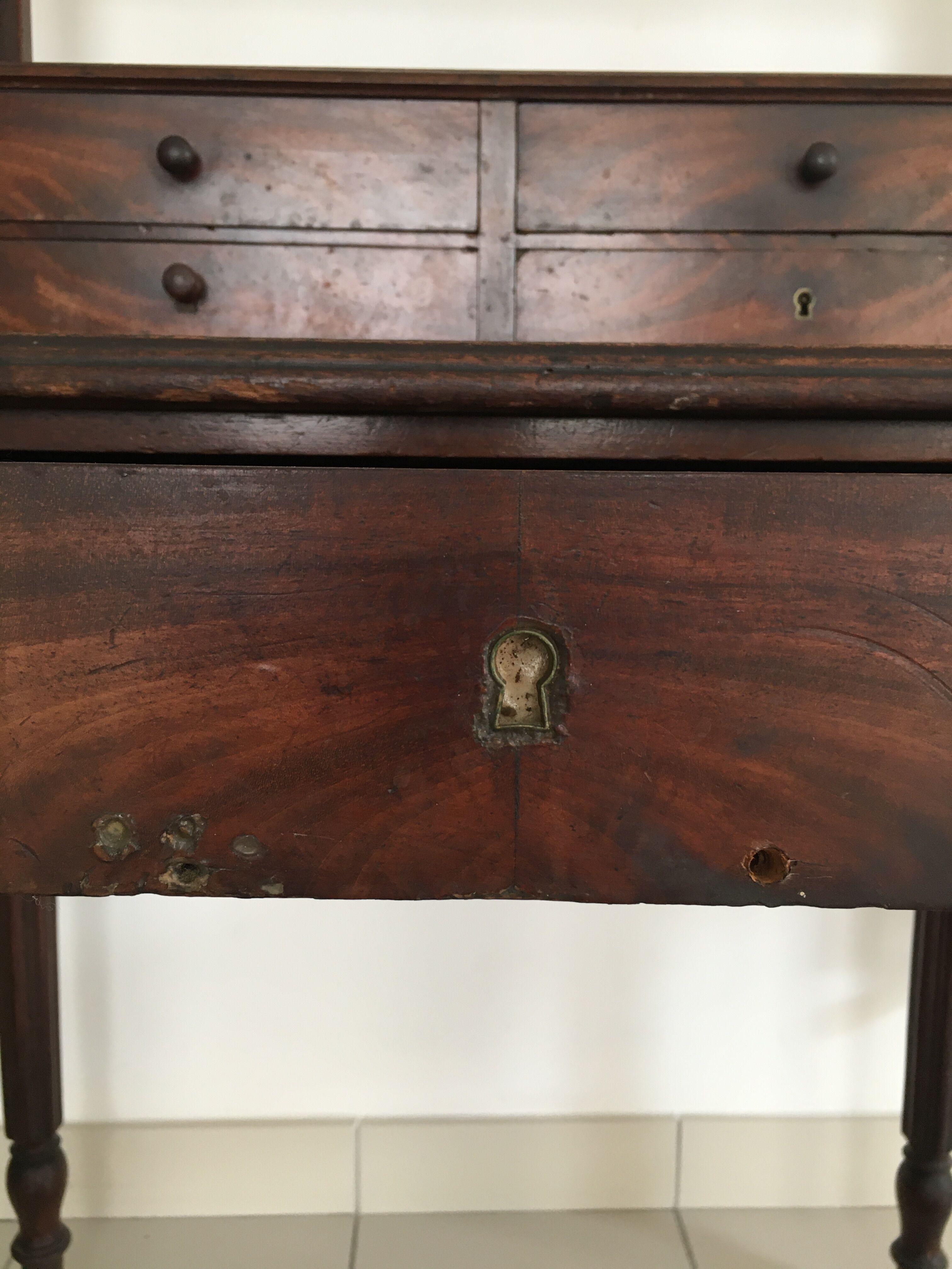Wooden secretary office