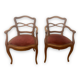 Paire de fauteuils style Louis XV et trône
