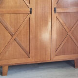 Vintage wardrobe wardrobe oak, 50s