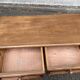 Vintage Louis XIV commode from the 1950s in dark oak.