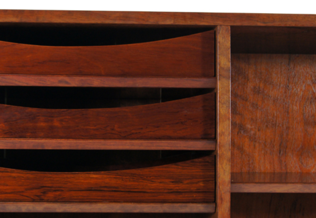 Bibliothèque en palissandre livre unité murale armoire