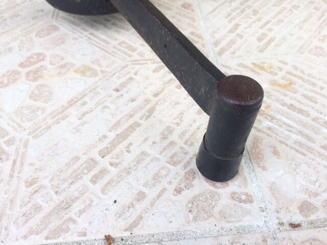 Bistro table with foot vintage cast iron