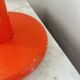 Vintage Space Age Orange Metal Table Lamp Adjustable Gooseneck, 1970s