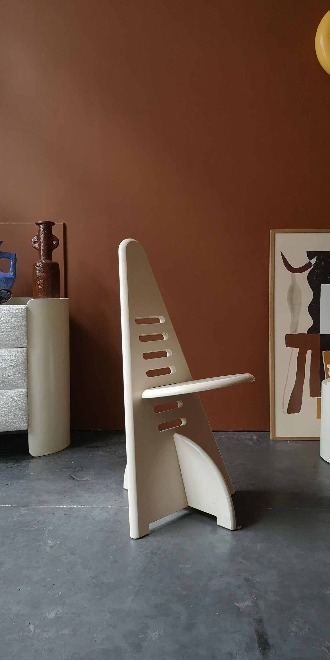 Chaise en bois laqué Lundi Sit Gijs Boelaars