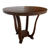 Art deco round pedestal table