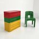 Cabinet multicolore modèle “4964” par Olaf Von Bohr pour Kartell, 1970
