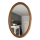 Vintage rattan braided mirror 65x44cm