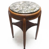 Art Deco Pedestal Table in Walnut, 1930 era