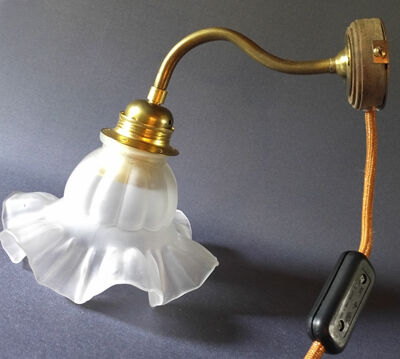 Tulip frosted glass wall lamp