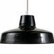 Enameled industrial pendant light. France 1950s