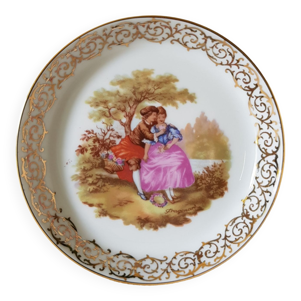 Assiette creuse Gloria en porcelaine fine Fragonard