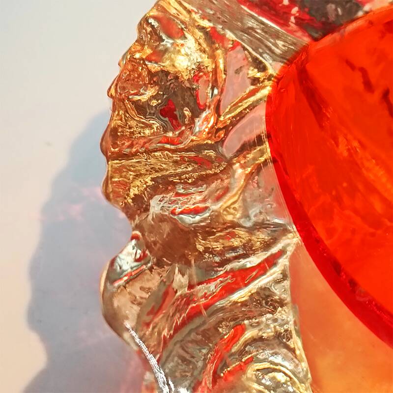 1960s Big Geode - Ashtray or Catch-all in Murano Glass.