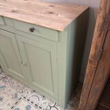 Old sage green sideboard