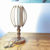 Vintage rattan lamp