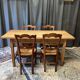 Small farmhouse table in solid oak