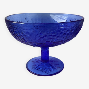 Coupe pied douche en verre moulé art déco