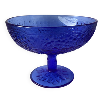 Coupe pied douche en verre moulé art déco