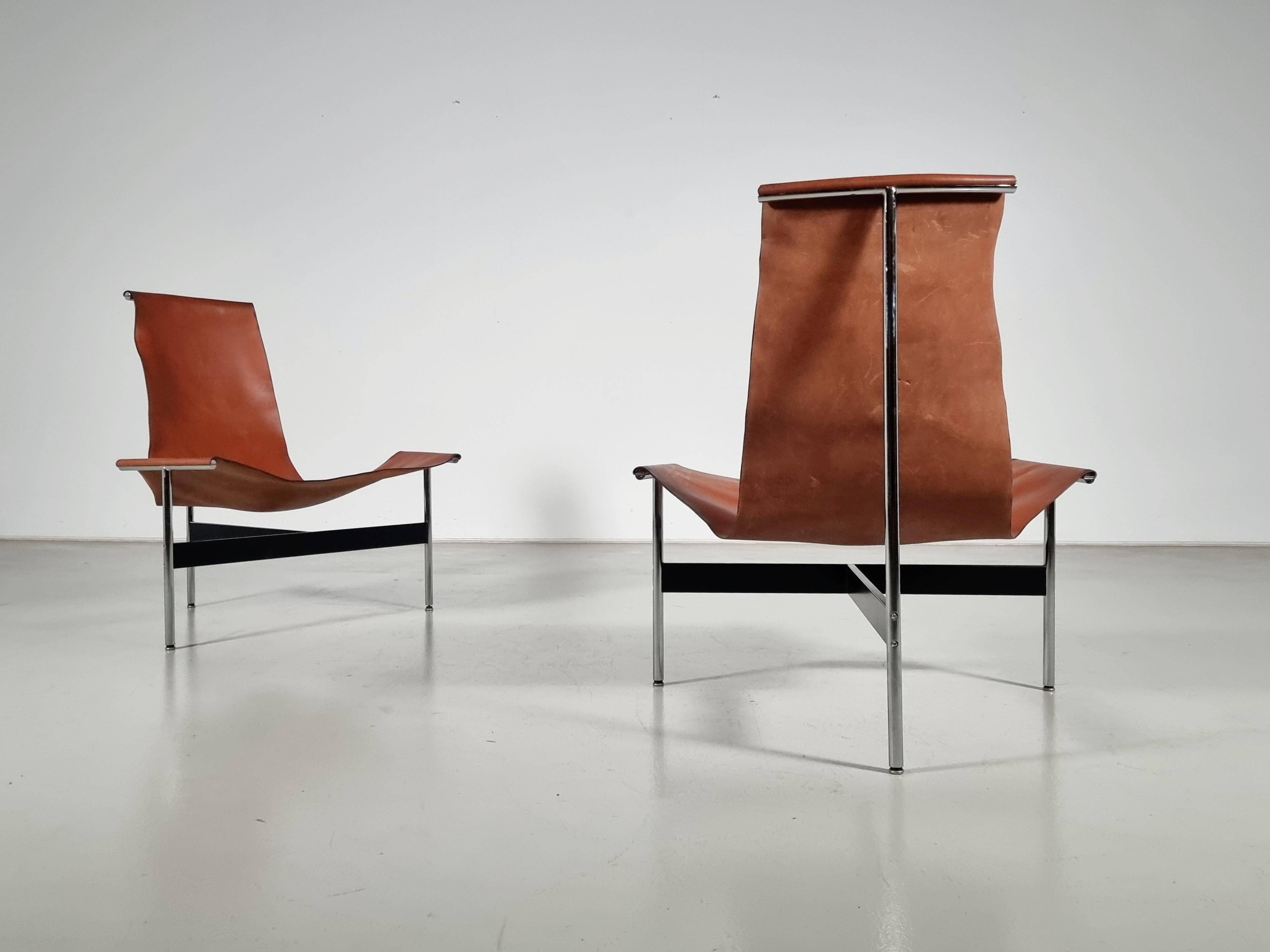 'T3LC' armchairs by Katavolos, Littell and Kelley for Laverne International, 1950s.