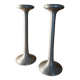 Pair of kagla aluminum candlesticks by carl ojerstam for ikea